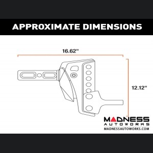 Chevrolet Silverado 2500 - Rebellion XD Adjustable Cushion Hitch Ball Mount - 2" Shank w/ 6- 1/4" Drop